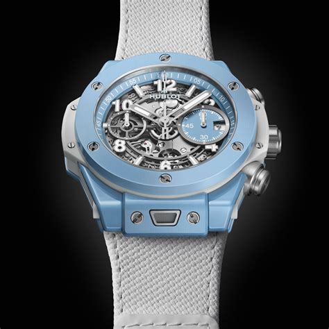 hublot unico sky blue ceramic